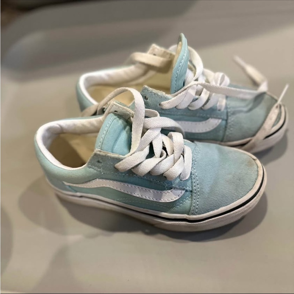 Boys kids VANS shoes Light blue 12.5 kids